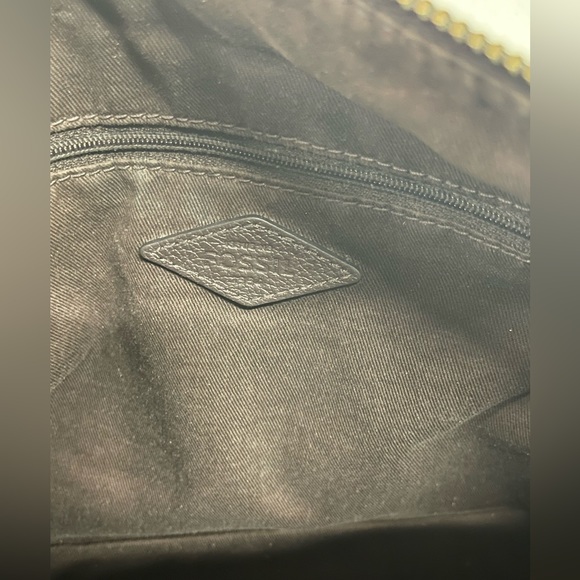 Fossil leather shoulder crossbody purse - Picture 10 of 13